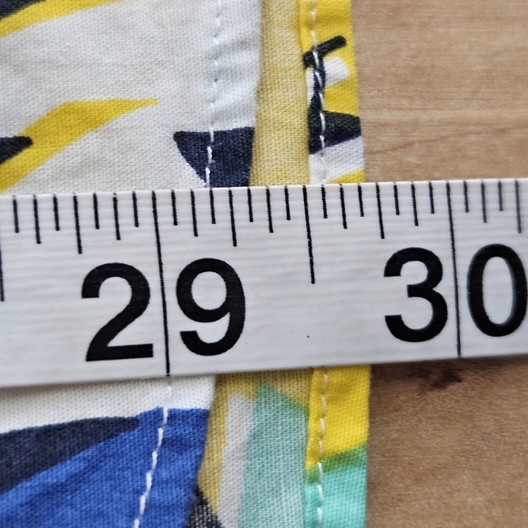 J. Crew Flex Washed Casual Yellow & Blue Button Down Sailboat Shirt Slim Sz LG - Picture 4 of 6